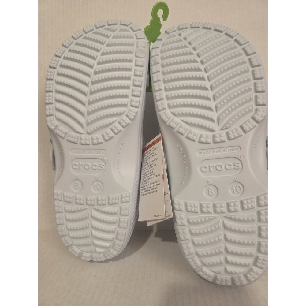 Crocs-Brand New In Bag - Classic Enamel Buckle Clog - Vapor Ice  - Size - 10W/8M - Picture 5 of 5